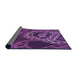 Thickness of Patterned Purple Rug, pat3329pur