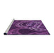 Sideview of Machine Washable Transitional Purple Rug, wshpat3329pur