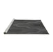 Sideview of Machine Washable Transitional Smokey Gray Rug, wshpat333gry