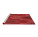 Sideview of Machine Washable Transitional Red Rug, wshpat333rd