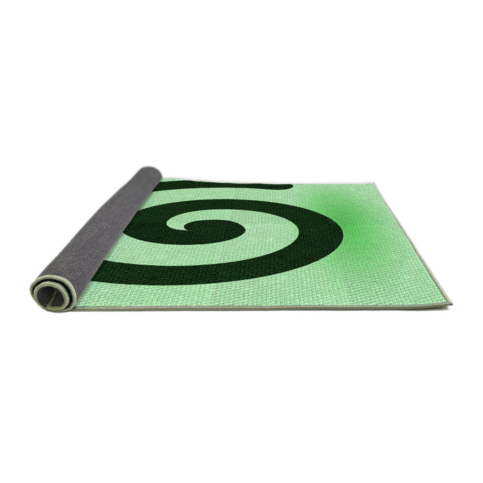 Thickness of Patterned Light Green Rug, pat3331grn