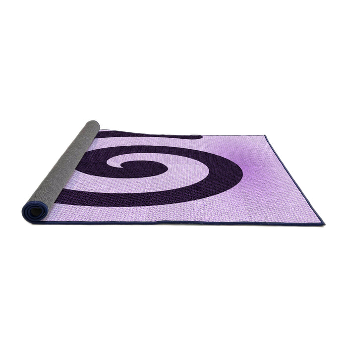 Thickness of Patterned Blossom Pink Rug, pat3331pur