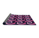 Thickness of Patterned Orchid Purple Rug, pat3332pur