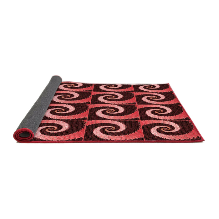 Thickness of Patterned Red Rug, pat3332rd