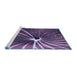 Sideview of Machine Washable Transitional Dark Purple Rug, wshpat3334blu