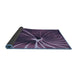 Thickness of Patterned Dark Purple Rug, pat3334blu