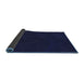 Thickness of Patterned Night Blue Rug, pat3336blu