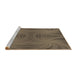 Sideview of Machine Washable Transitional Dark Almond Brown Rug, wshpat3337brn