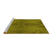 Sideview of Machine Washable Transitional Dark Bronze Brown Rug, wshpat3337yw