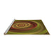 Sideview of Machine Washable Transitional Dark Golden Brown Rug, wshpat3339org