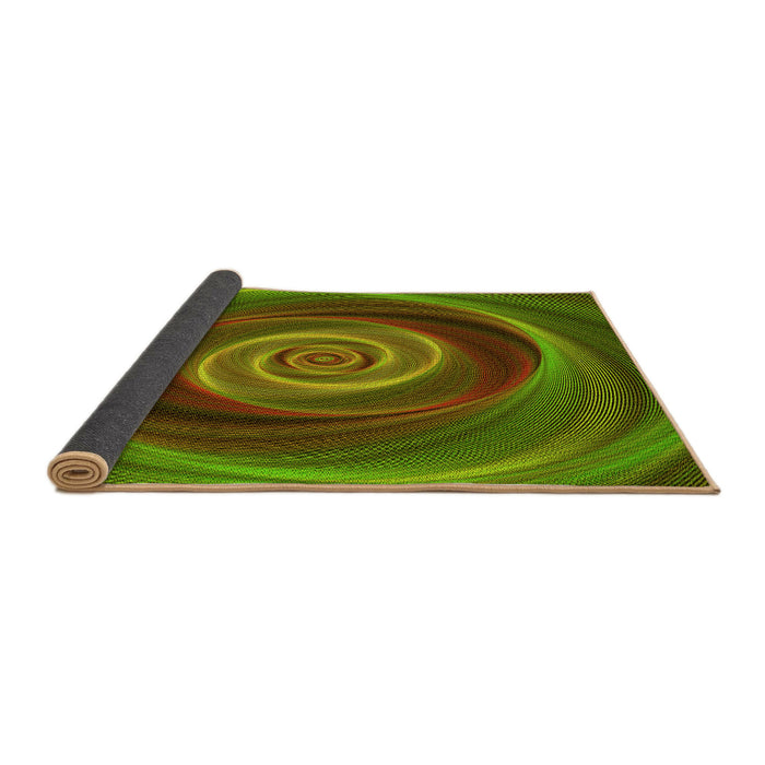 Thickness of Patterned Bakers Brown Rug, pat3339yw