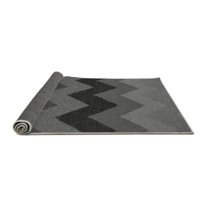 Thickness of Patterned Platinum Gray Rug, pat334gry