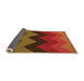Thickness of Patterned Tomato Red Rug, pat334org