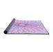 Thickness of Patterned Purple Rug, pat3340pur