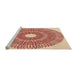 Sideview of Machine Washable Transitional Red Rug, wshpat3341org