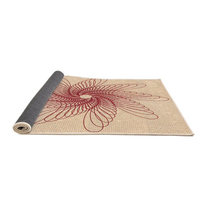 Thickness of Patterned Orange Rug, pat3343org