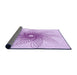 Thickness of Patterned Purple Rug, pat3343pur