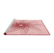 Sideview of Machine Washable Transitional Pink Rug, wshpat3343rd