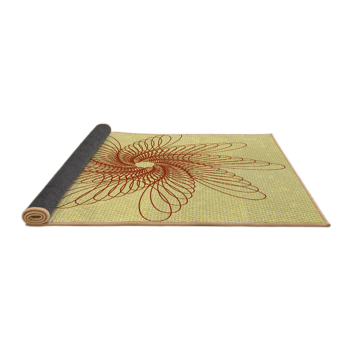 Thickness of Patterned Sun Yellow Rug, pat3343yw