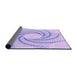 Thickness of Patterned Purple Mimosa Purple Rug, pat3344pur