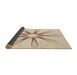 Thickness of Patterned Light Copper Gold Rug, pat3347brn