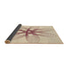 Thickness of Patterned Light Copper Gold Rug, pat3348brn