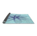 Thickness of Patterned Iceberg Blue Rug, pat3348lblu