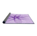 Thickness of Patterned Purple Rug, pat3348pur