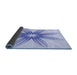 Thickness of Patterned Lavender Blue Rug, pat3349blu