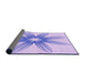 Thickness of Patterned Purple Mimosa Purple Rug, pat3349pur