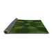 Thickness of Patterned Dark Forest Green Rug, pat335grn