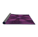 Thickness of Patterned Pink Plum Purple Rug, pat335pur