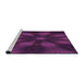 Sideview of Machine Washable Transitional Pink Plum Purple Rug, wshpat335pur