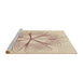 Sideview of Machine Washable Transitional Light Copper Gold Rug, wshpat3350brn