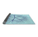 Thickness of Patterned Iceberg Blue Rug, pat3350lblu