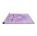 Sideview of Machine Washable Transitional Purple Rug, wshpat3350pur