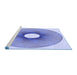 Sideview of Machine Washable Transitional Blue Rug, wshpat3351blu