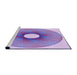 Sideview of Machine Washable Transitional Purple Plum Purple Rug, wshpat3351pur