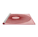 Sideview of Machine Washable Transitional Light Red Pink Rug, wshpat3351rd