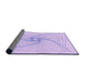 Thickness of Patterned Bright Lilac Purple Rug, pat3353pur