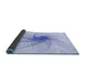Thickness of Patterned Lavender Blue Rug, pat3354blu