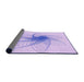 Thickness of Patterned Purple Mimosa Purple Rug, pat3354pur