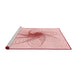 Sideview of Machine Washable Transitional Pastel Red Pink Rug, wshpat3354rd