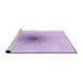 Sideview of Machine Washable Transitional Purple Rug, wshpat3357pur