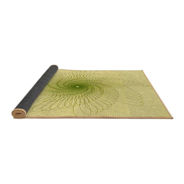 Thickness of Patterned Sun Yellow Rug, pat3357yw