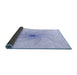 Thickness of Patterned Lavender Blue Rug, pat3358blu