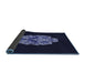 Thickness of Patterned Black Rug, pat3359blu