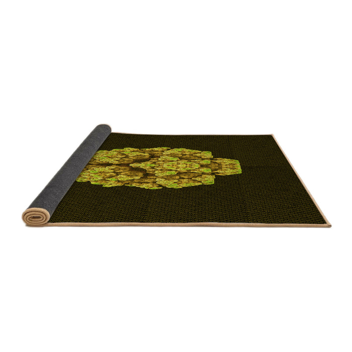 Thickness of Patterned Oak Brown Rug, pat3359yw