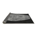 Thickness of Patterned Charcoal Black Rug, pat3360gry