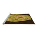 Sideview of Machine Washable Transitional Night Red Rug, wshpat3360org